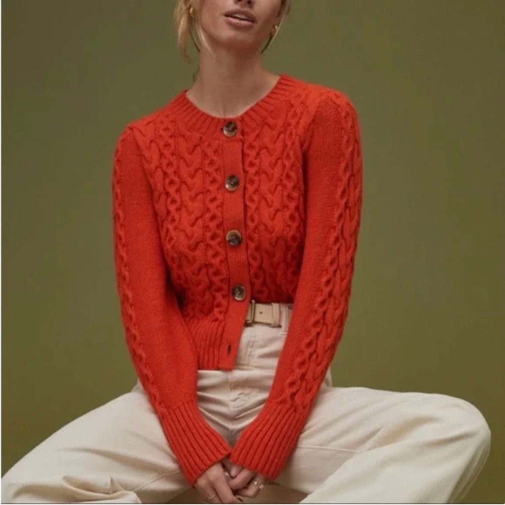 [NWT] Maeve Cable-Knit Cardigan